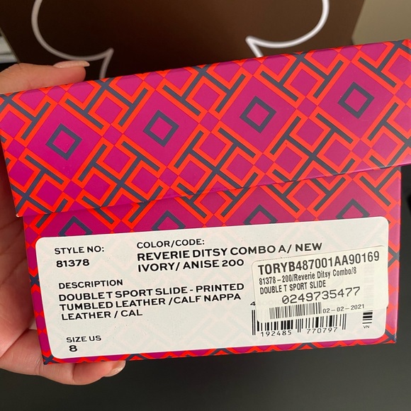 EUC Tory Burch Reverie Daisy T-Slides - Picture 5 of 7